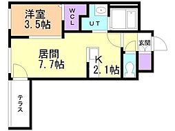 間取図画像 1LDK