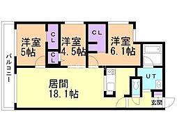 間取図画像 3LDK