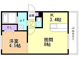 間取図画像 1LDK