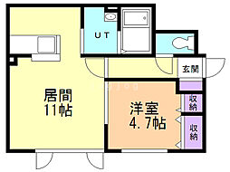 間取図画像 1LDK
