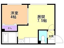 間取図画像 1DK