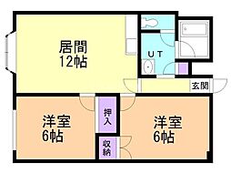 間取図画像 2LDK