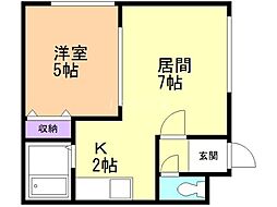 コンフォートライフ 1LDKの間取図画像