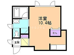 ラトゥール藤野 ワンルームの間取図画像