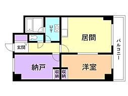 WisePlace 2LDKの間取図画像