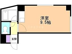 ジョインタービル ワンルームの間取図画像