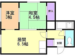 スターダスト 2DKの間取図画像