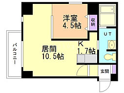 リトルズさっぽろ福住 1LDKの間取図画像