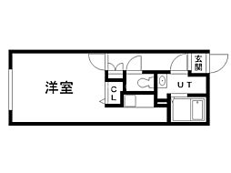 ル・ノール平岸通 1Kの間取図画像