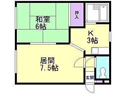 間取図画像 1LDK