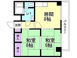 間取図画像 2LDK