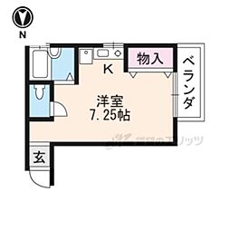 メゾンMC ワンルームの間取図画像