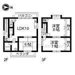 京都市右京区嵯峨広沢御所ノ内町 3階建 築26年のイメージ