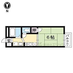 フレグランス井上 1Kの間取図画像