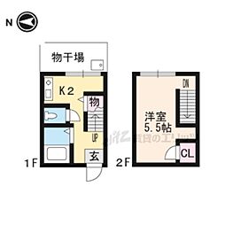 101’ＳＴメイフラワー 1階1Kの間取り