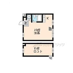 畑中ビル 1Kの間取図画像