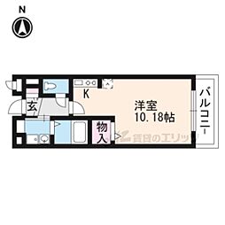 シエーネ ワンルームの間取図画像