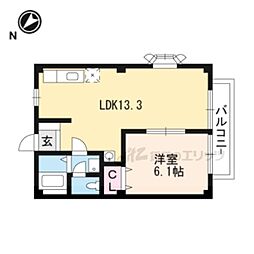 メゾン・アドレ 1LDKの間取図画像