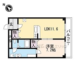 アバンギャルド 1LDKの間取図画像