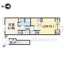 エンジェルI 202 ｜ 滋賀県長浜市弥高町（賃貸アパート1LDK・2階・46.29㎡） その2