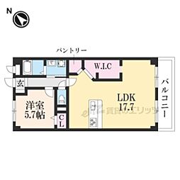 JR草津線 貴生川駅 徒歩9分の賃貸マンション 3階1LDKの間取り