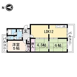 セレッソ甲西Ｂ号館 4階3LDKの間取り