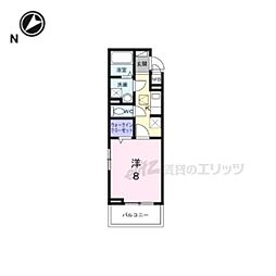 アストラル　ノーブル 1階1Kの間取り