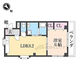 メゾンド都 1LDKの間取図画像