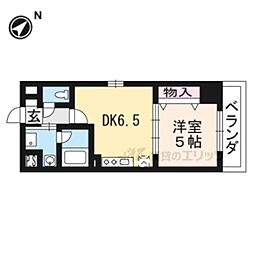アール・ツー・コート 1DKの間取図画像