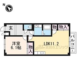 シェロウェンTA1 1LDKの間取図画像