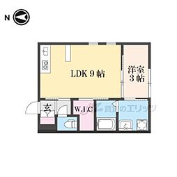 ラウレア 1LDKの間取図画像