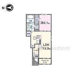 MinicoIII 1LDKの間取図画像