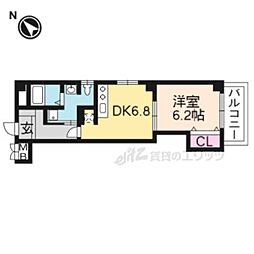 Ambellir 1DKの間取図画像