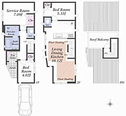京成押上線 京成曳舟駅 徒歩5分 2SLDKの間取り