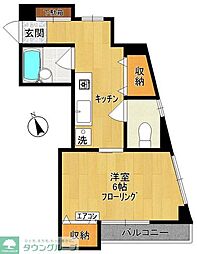 Castle　Sky・E 1階1Kの間取り