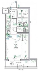 小田急小田原線 祖師ヶ谷大蔵駅 徒歩3分の賃貸マンション 4階1Kの間取り