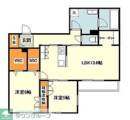 間取図画像 2LDK