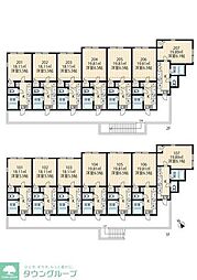 川崎市多摩区生田6丁目アパート 1Kの間取図画像