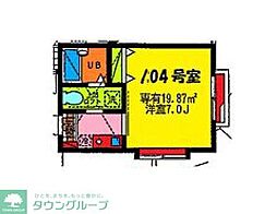 チェリーハウス 1Kの間取図画像
