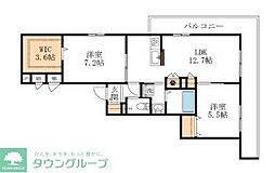 さくら bloom 2LDKの間取図画像