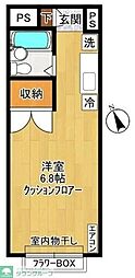 サンワードヨシザワ ワンルームの間取図画像