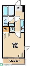アイランドハイツ 1Kの間取図画像