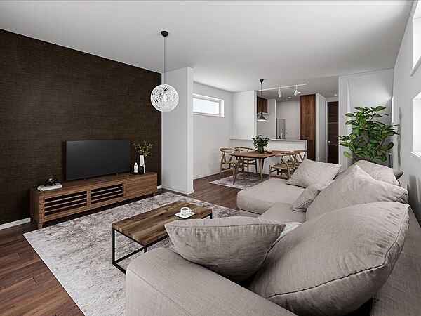 建物プラン例（同仕様内観）建物価格：2450万円、建物面積：90?