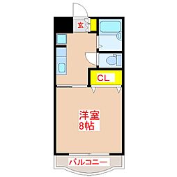 間取図画像 1K