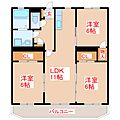 エスペーロ春山3階6.3万円