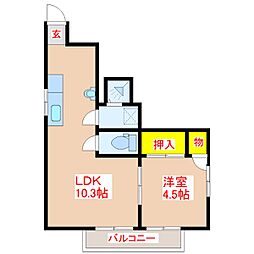 間取図画像 1LDK
