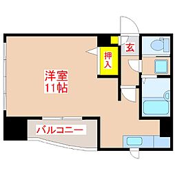 プレファランス城西 ワンルームの間取図画像