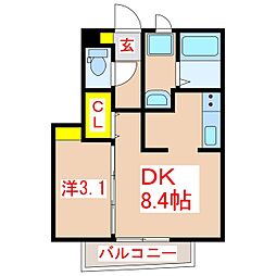 Lilac 1DKの間取図画像