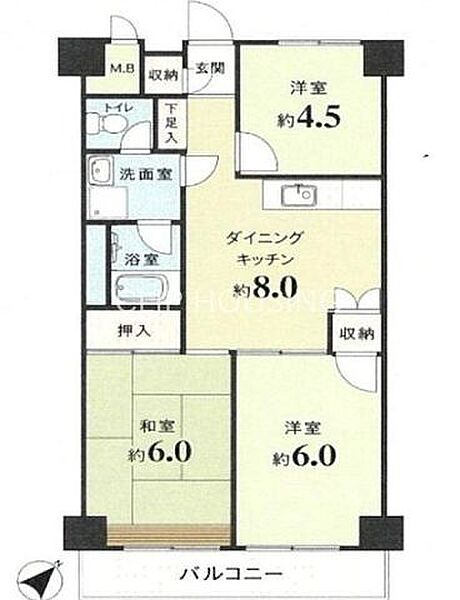 間取りを拡大表示