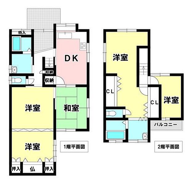 羽島郡岐南町徳田6丁目 中古戸建 岐南駅 歩16分(4DK)の間取り